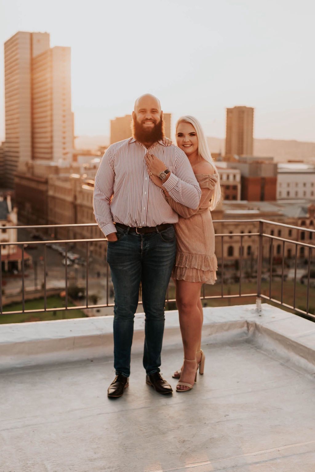 Kayla and Wynand smiling